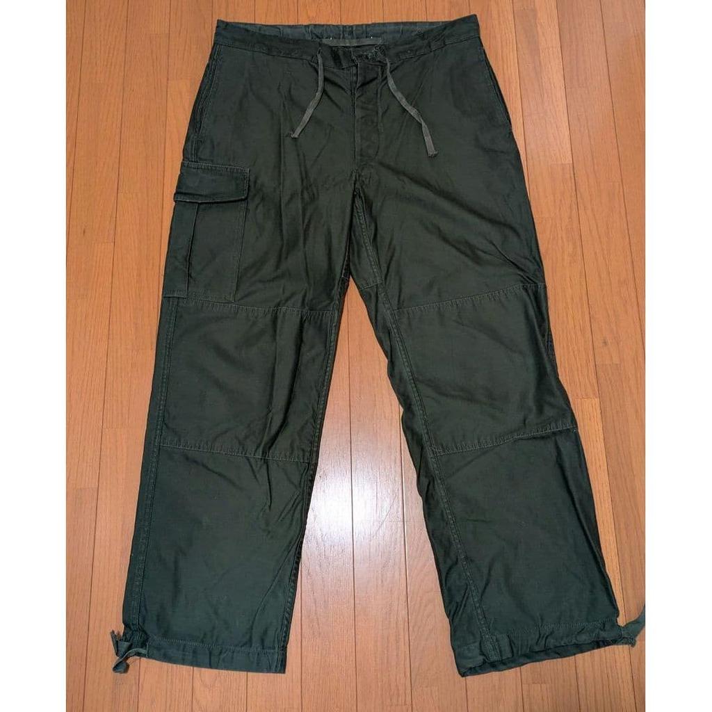 Used Belgian army M-88 cargo overpants with retrofitted pockets, made in 1990