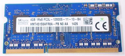 FMB-I HMT451S6DFR8A-PB Compatible Hynix 4GB DDR3L 1600 So-Dimm Memory