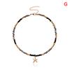 Colorful Small Bead Butterfly Star Pendant Choker Bohemia Necklace Women Jewelry