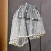 French Brides Veil Pearls Beads Bride Head Gauze New Wedding Veils  Headdress