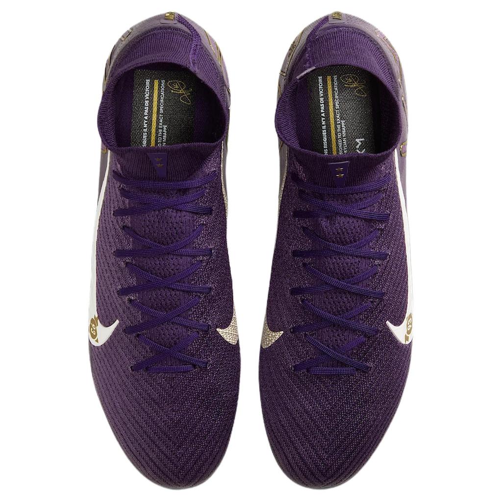 Nike Kylian Mbappé x Zoom Mercurial Superfly 10 Elite FG Grand Purple Men Sneakers Pale-Ivory FQ8692-500