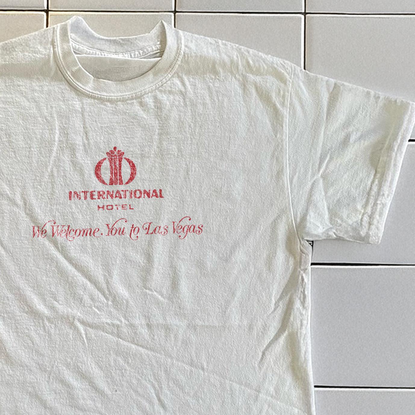 70 s International Hotel Las Vegas Promo T-Shirt White XXL S
