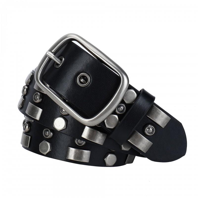 Handmade Punk Hip Hop Belt Men Women Adjustable Leather Waist With Alloy Buckle Casual Outdoor Fashion Accessory