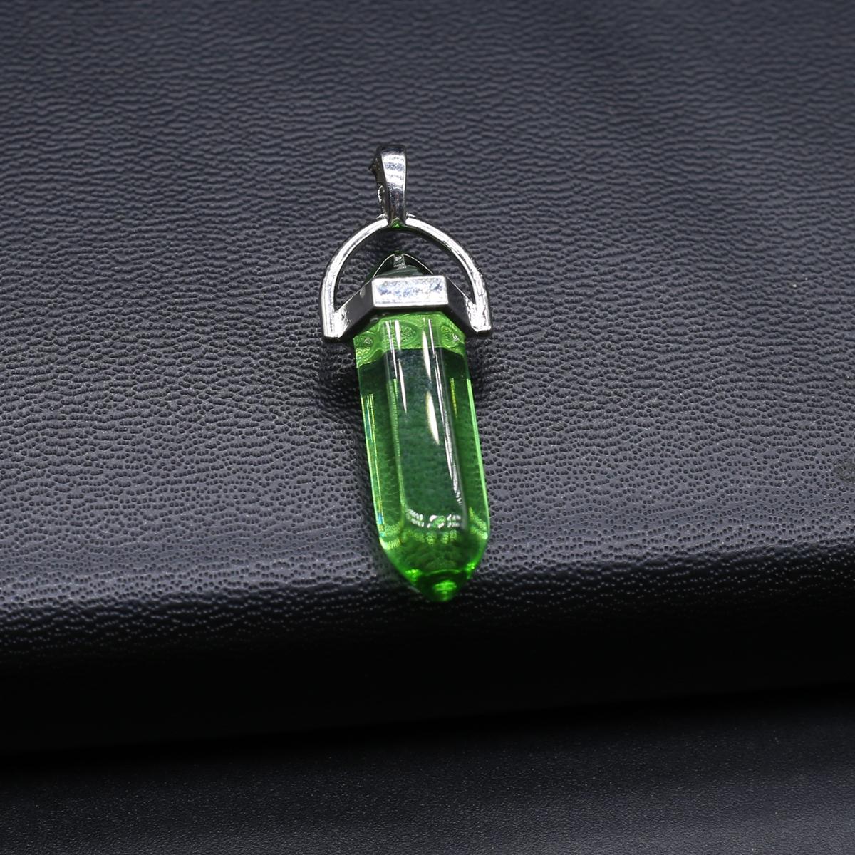 

2 шт. Невеликий кулон. Натуральний камінь Малахіт/Аметист. Шестикутна піраміда. Підвіска для виготовлення ювелірних виробів. Намисто, браслет, аксесуар своїми руками. 13x40mm