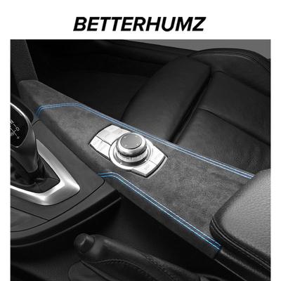 For BMW F30 F32 F34 Made of Alcantara Stickers Center Console Multimedia Knob Panel Trim Performance Car Interior Accessories
