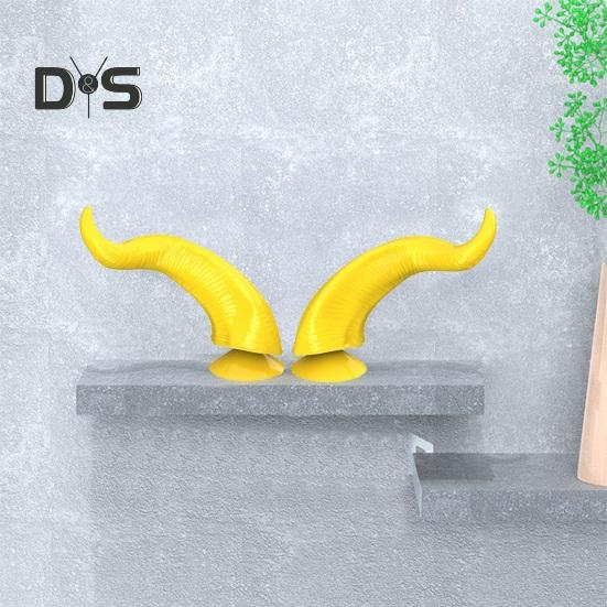 1 Pair Motorcycle Helmet Devil Horn Decoration Suction Cup Scooter Bicycle Motorbike Skateboarding Helmet Decorative Cow Horn Helmet Accessories