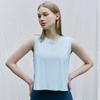 [Swt22014-04] Airfresh Side Slit Sleeveless Soft Blue