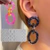 Flexible Silicone Moulds Jewelry Accessories Moulds Silicone Texture for Hand-Making Multi Circle Earrings and Keychain