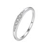 Ada Jewelry Joya De Plata Rhodium Plating S925 Sterling Silver Zircon Eternity Band Ring