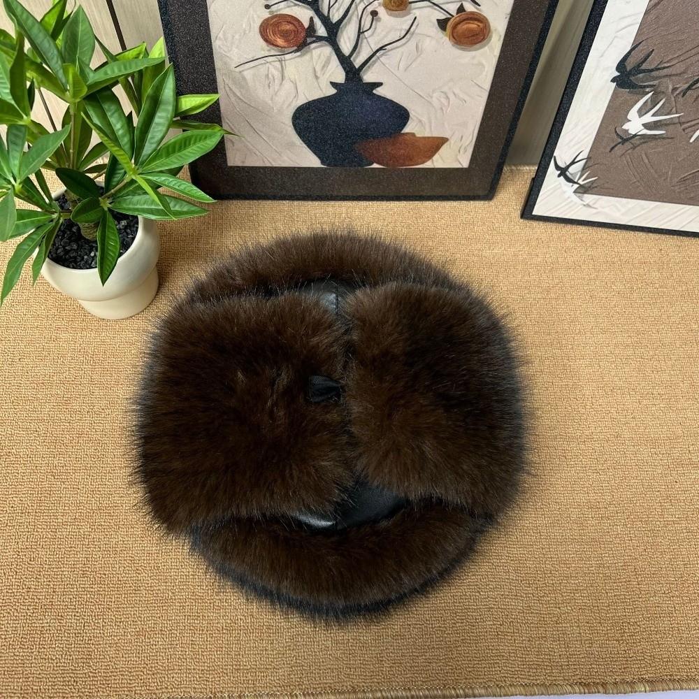Plush Bomber Hat Thickened Russian Ushanka Hat Fashion Trapper Pilot Hat  Winter