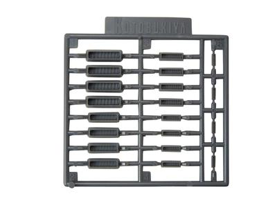 M.S.G Modeling Support Goods Plastic Unit P104 Duct Nozzle Non-Scale Plastic Model Molding Color