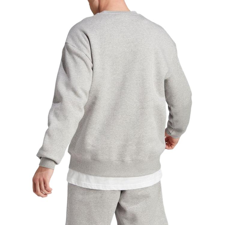 adidas Sweatshirts Men's Gray Crew Neck Moderate Other IJ6902