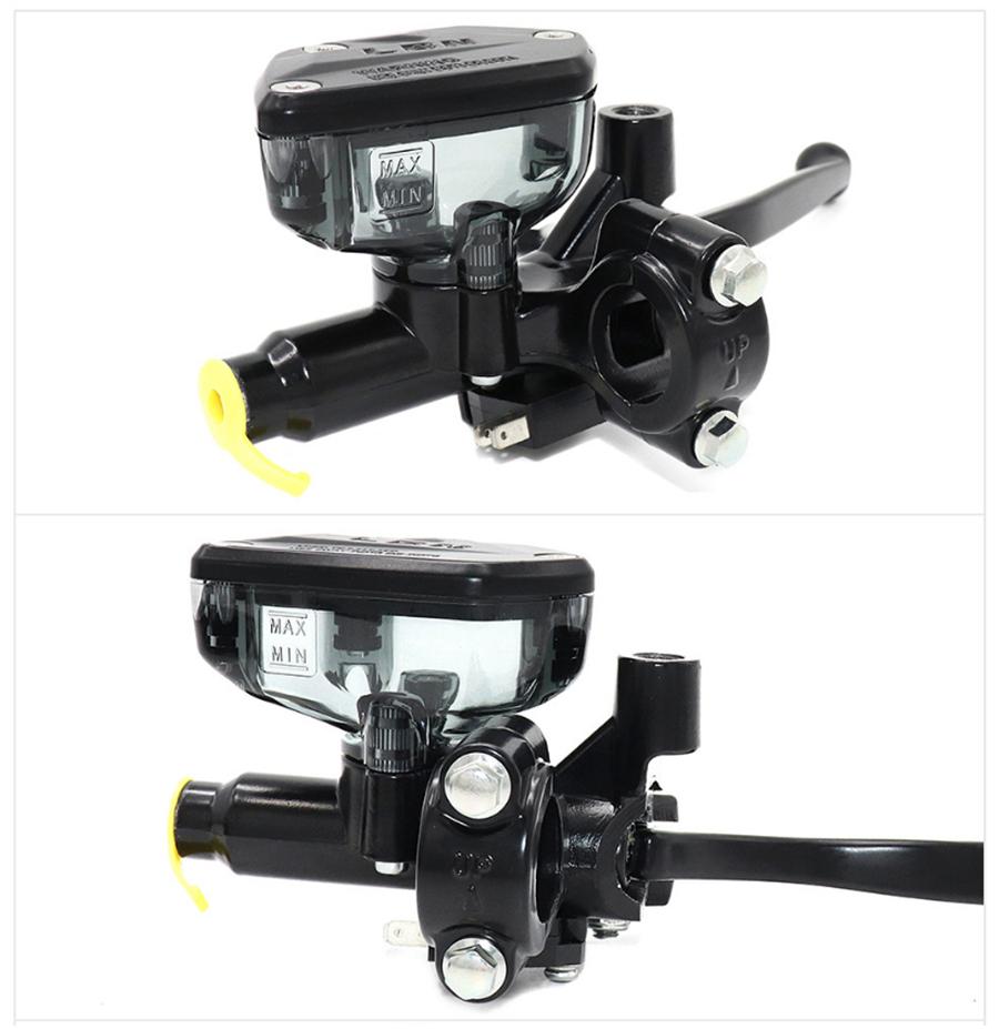 Pair 22mm 7/8 CNC Motorcycle Master Cylinder Levers Hydraulic Brake Pump Clutch Handles Handlebar Lever Reservoir Set For HONDA Yamah