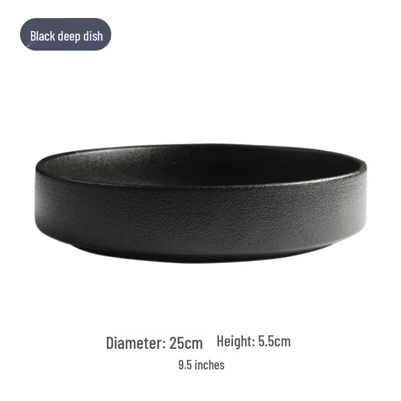 Nordic Style Deep Ceramic Serving Plate
