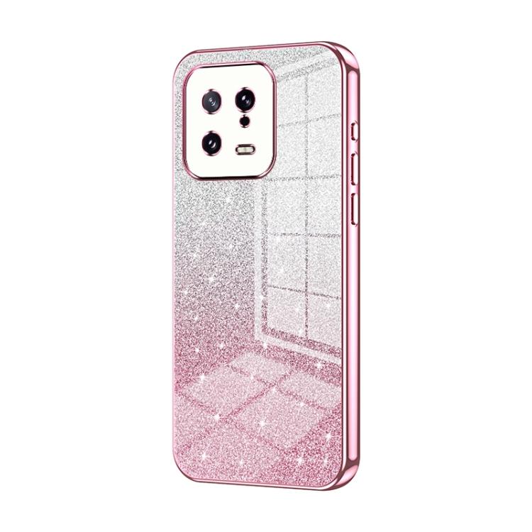 Gradient Glitter Powder Electroplated Phone Case
