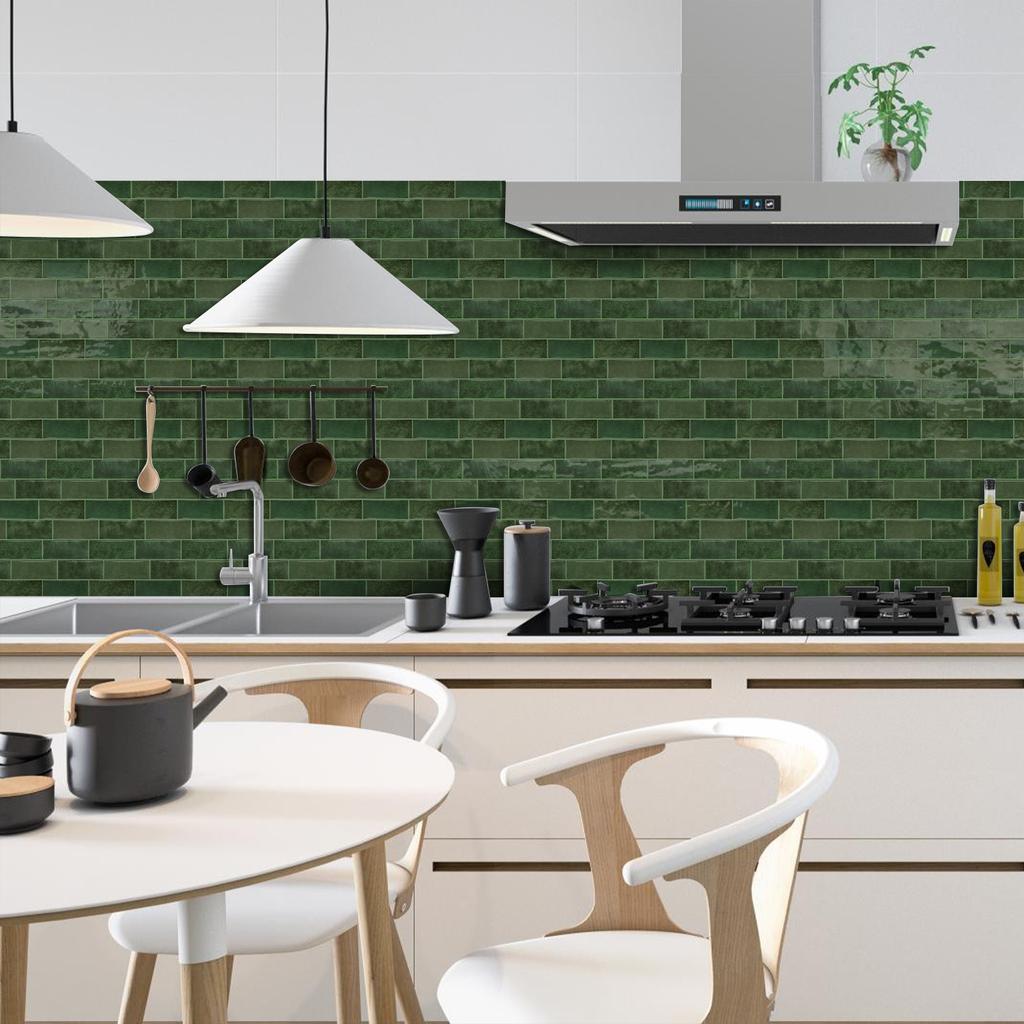 3D self-adhesive wall stickers, waterproof and easy to clean, suitable for kitchen, bathroom, living room, dining room, etc.