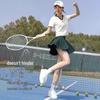 Women's Quick-Dry Athletic Polo Top & Pleated Skirt