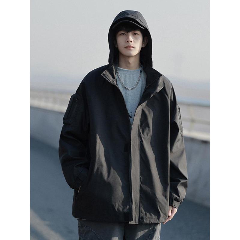 Fashion Autumn and Winter Fashion Jacket Men Spring and Autumn Loose Outdoor Long-sleeved Mountaineering Jacket Men Fashion