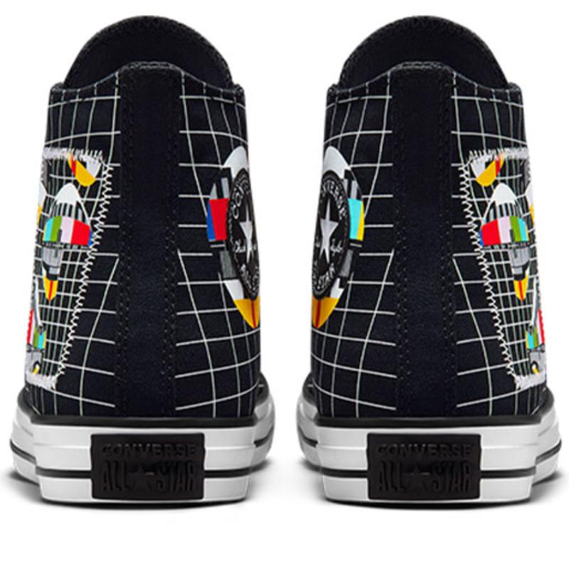Converse Chuck Taylor All Star Comfortable and Versatile High-Top Espadrilles Unisex Black & White