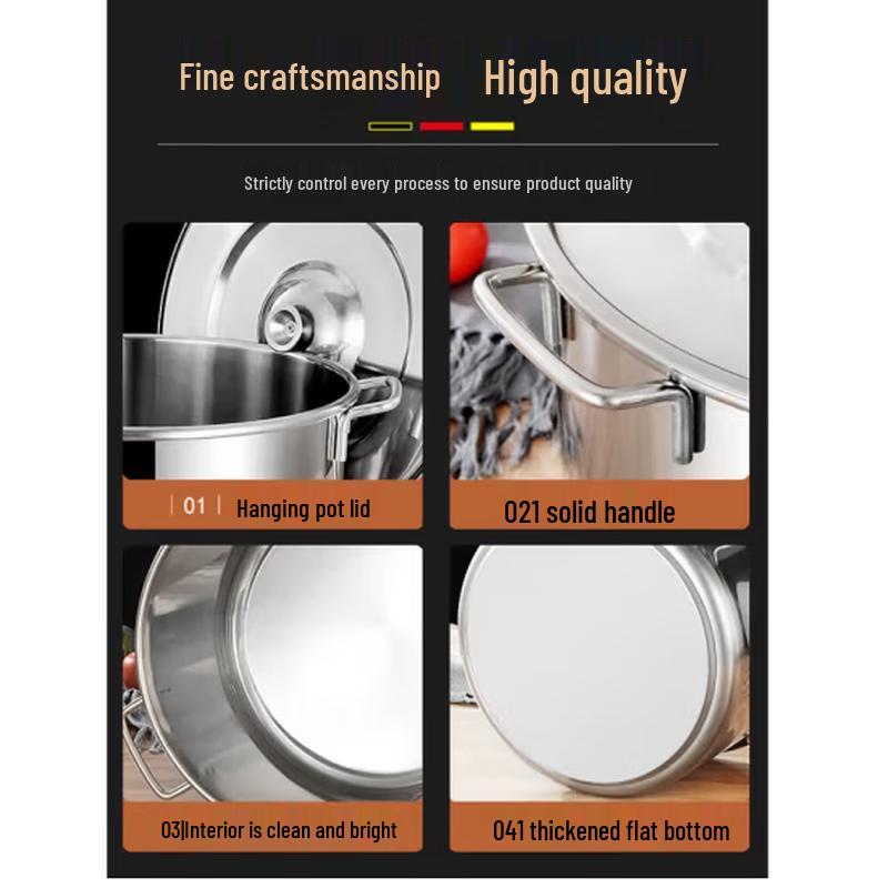 SIFAR Commercial Stainless Steel Pot with Lid