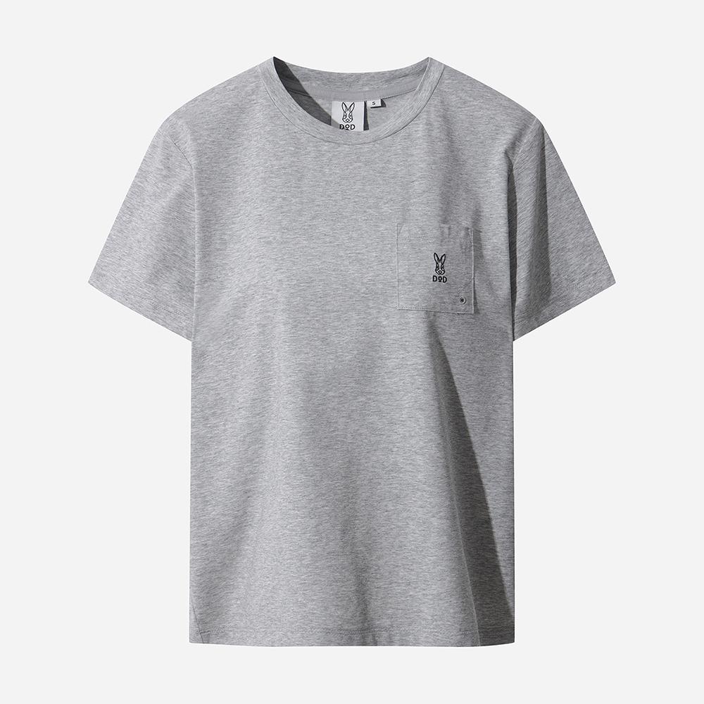 DOD Sorona Pocket Short Sleeve T-Shirt For Women (Melange Grey Standard)