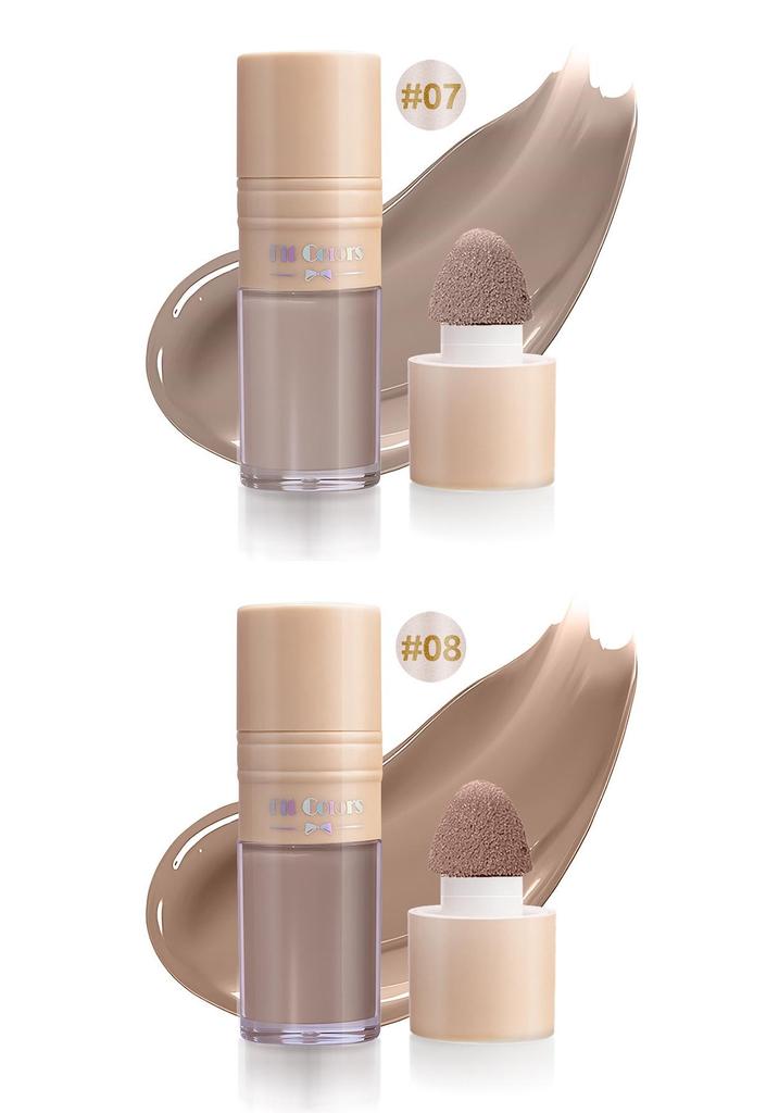 Fit Colors 3D Liquid Highlighter & Contour Blush - Matte & Pearlescent Multifunctional Makeup Brightener.
