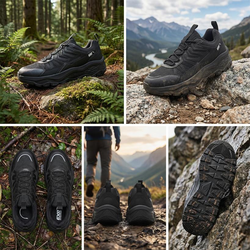 Anta Esplora Sentiero Escursionistico Montagna Corsa su Sentiero Comode Scarpe Sportive Ammortizzanti Resistenti all'Usura Leggere Antiscivolo Scarpe da Esterno Scarpe da Uomo 912616640-4