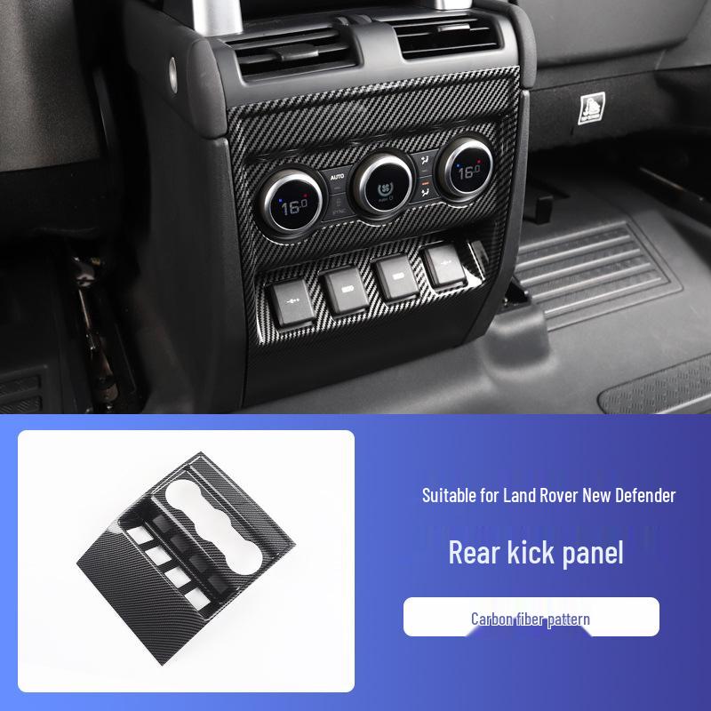 Land Rover Defender Armrest Box Rear Vent Decorative Kick Plate (Models 2020-2025)