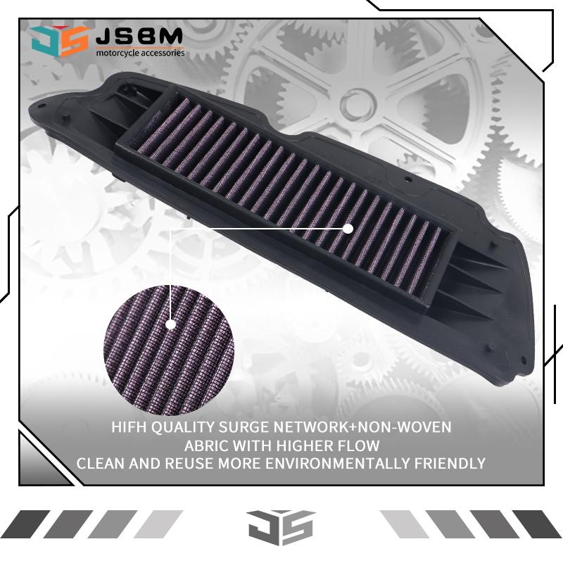 JSBM Motorcycle Washable High Flow Air Filter Intake Cleaner For Honda NSS 350 NSS350 Forza350 Forza 350 2020 2021 2022 2023