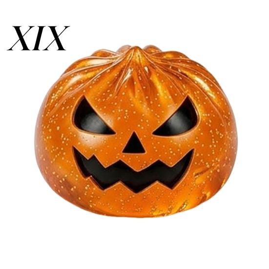 Stress Reduction Sensory Toy 1/6Pcs Halloween Dumpling Relief Toy, Devil Pumpkin Eyeball Skeleton Squeeze Anxiety Toys Dough Bun Fidget with Steamer,