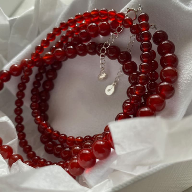 etrive Red Carnelian Necklace(2size)