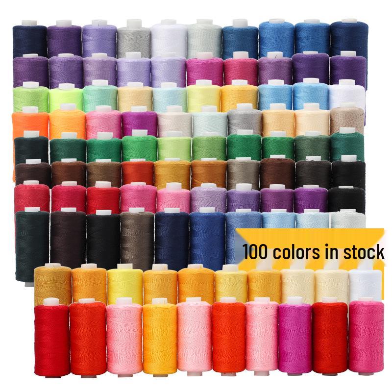 New Home 402 Polyester Sewing Thread Set: 10 Spools, 400 Yards Each, for Handmade DIY Projects