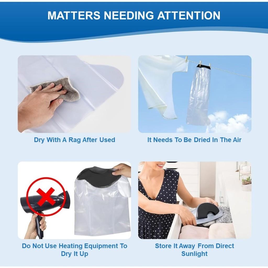 Vodotěsný chránič na sprchu Ochrana sprchy Recyklovatelný Kryt na sádru na nohu/nohu/ruku/paži do sprchy