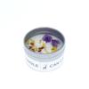 Golden Tin Box Aromatherapy Candles Crystal Salt Stonedried Flower Scented Soy Wax Smokeless Candle Home Decoration