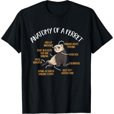 Frettchenbesitzer Anatomie eines Frettchens T-Shirt
