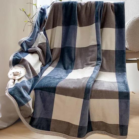 Nap Blanket, Lightweight Foldable Milk Velvet Warm Blanket, Soft Double-Sided Solid Color Warm Shawl Wrap, for Office And Travel