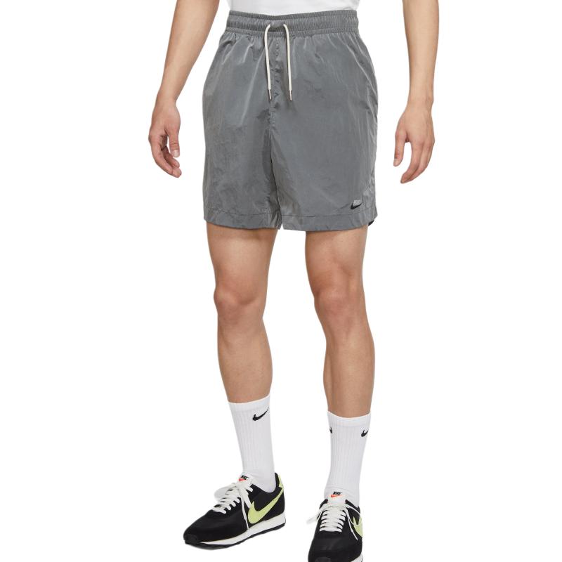 Nike Sportswear Essentials Comfortable Soft Woven Skin-Friendly Versatile Sports Casual Shorts Men Shorts Particle-Grey Sail Ice-Silver DD7040-073