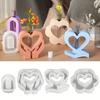 2026 Latest Models Love Hydroponic Vase Silicone Mold Test Tube Hand Holding Flower Pot for Home Decor Florist Plaster Molds