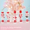 12CM 5Pcs Nutcracker Soldier Doll Puppet Pendant Christmas Decoration Christmas Tree Table Office Ornament Doll Toys Gift Friend