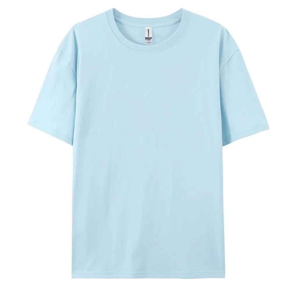 

Мужская повседневная футболка с коротким рукавом, однотонный дизайн, изготовлена из 100% мягкого хлопка 4XL