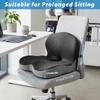 Seat Cushion for Office Chair Ergonomic Memory Foam Seat Cushion with Back Support for Stress Relief Lumbar Support Car Office