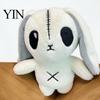 Unique Photography Prop Halloween Horror Bunny Plush Toy, Cute Creepy Rabbit Stuffed Animal Alternative Room Decor Doll for Kids, Soft Collectible