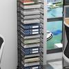 Multilayer Mobile Office File & Book Rack with Wheels