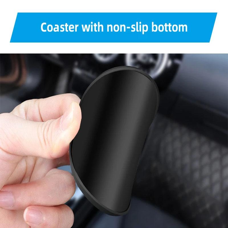 Auto Laser Becheruntersetzer Matte Anti-Rutsch Wasserbecher-Schlitz-Pad Für Skoda Kylaq Elroq Kodiaq Octavia Enyaq Kamiq Scala Rapid Karoq Fabia Yeti