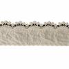 2 meter/parti 10,5 cm bred Hålstickad bomullsbroderad spets Kläder Hemtextilier Damkläder Dekorativa tillbehör för kjolkant