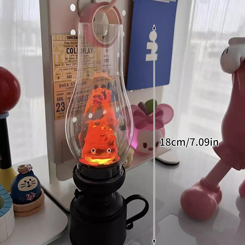 1Pccasifer Night Light Cartoon Anime Flame Decorative Lamp Howl'S Moving Castle Kerosene Candle Atmosphere Lamp For Bedroom Home