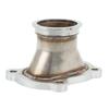 2.5in Outlet Turbocharger Flange with V Band Clamp 4 Bolts Stainless Steel Strong Sealing Fit For CT26