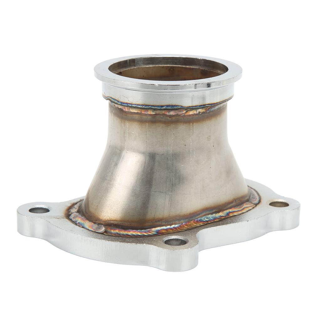 2.5in Outlet Turbocharger Flange with V Band Clamp 4 Bolts Stainless Steel Strong Sealing Fit For CT26