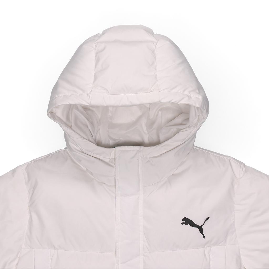 PUMA Warm Long Hooded Down Jacket Unisex Jackets White 581642-02