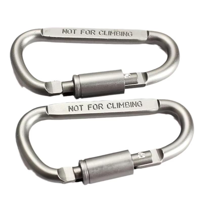Brangdy Multi-functional D-Shape Aluminum Carabiners (5-Pack)